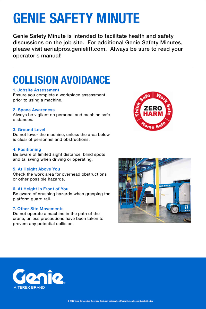 Genie Safety Minute: Collision Avoidance